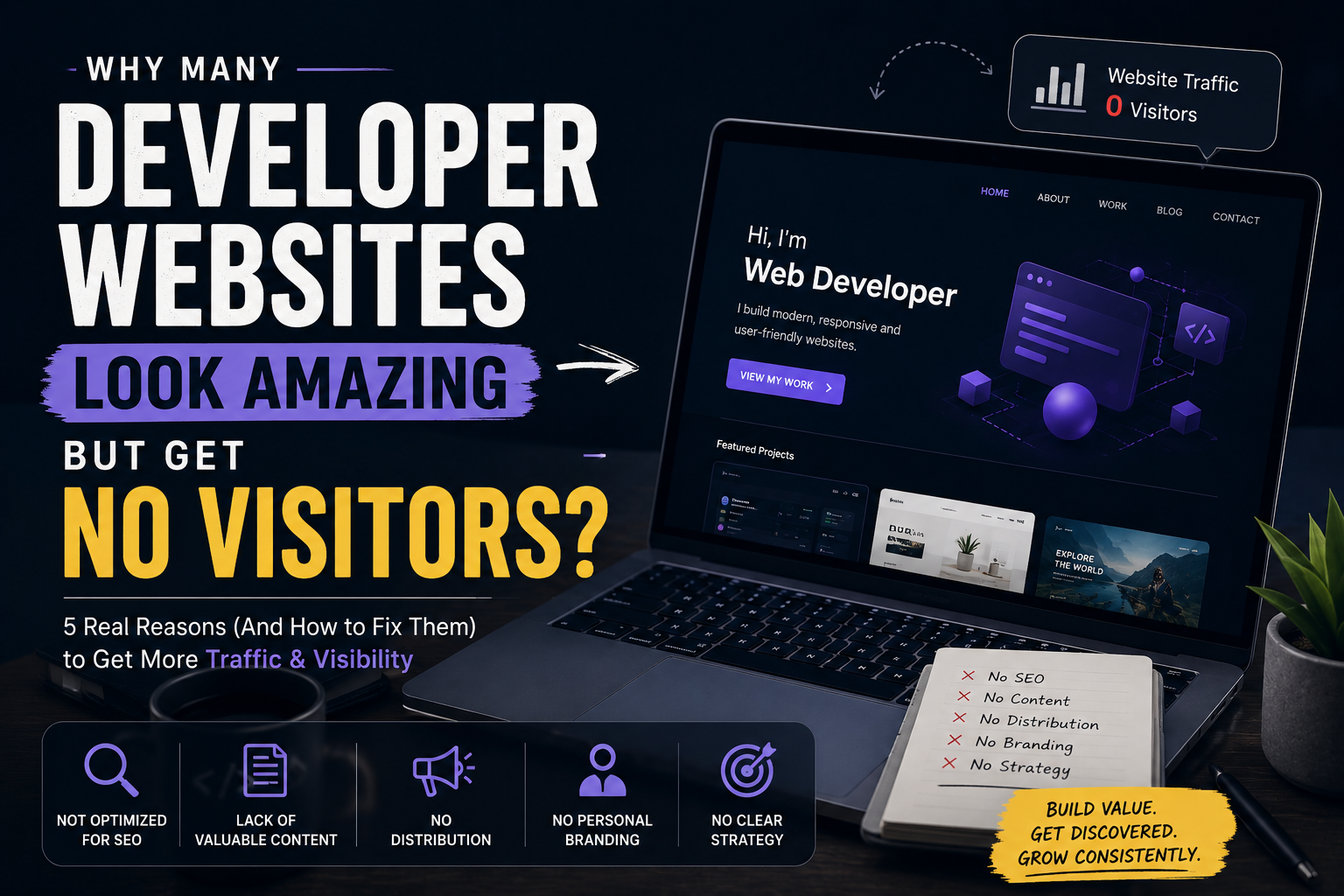 Why Many Developer Websites Look Cool But Get No Visitors