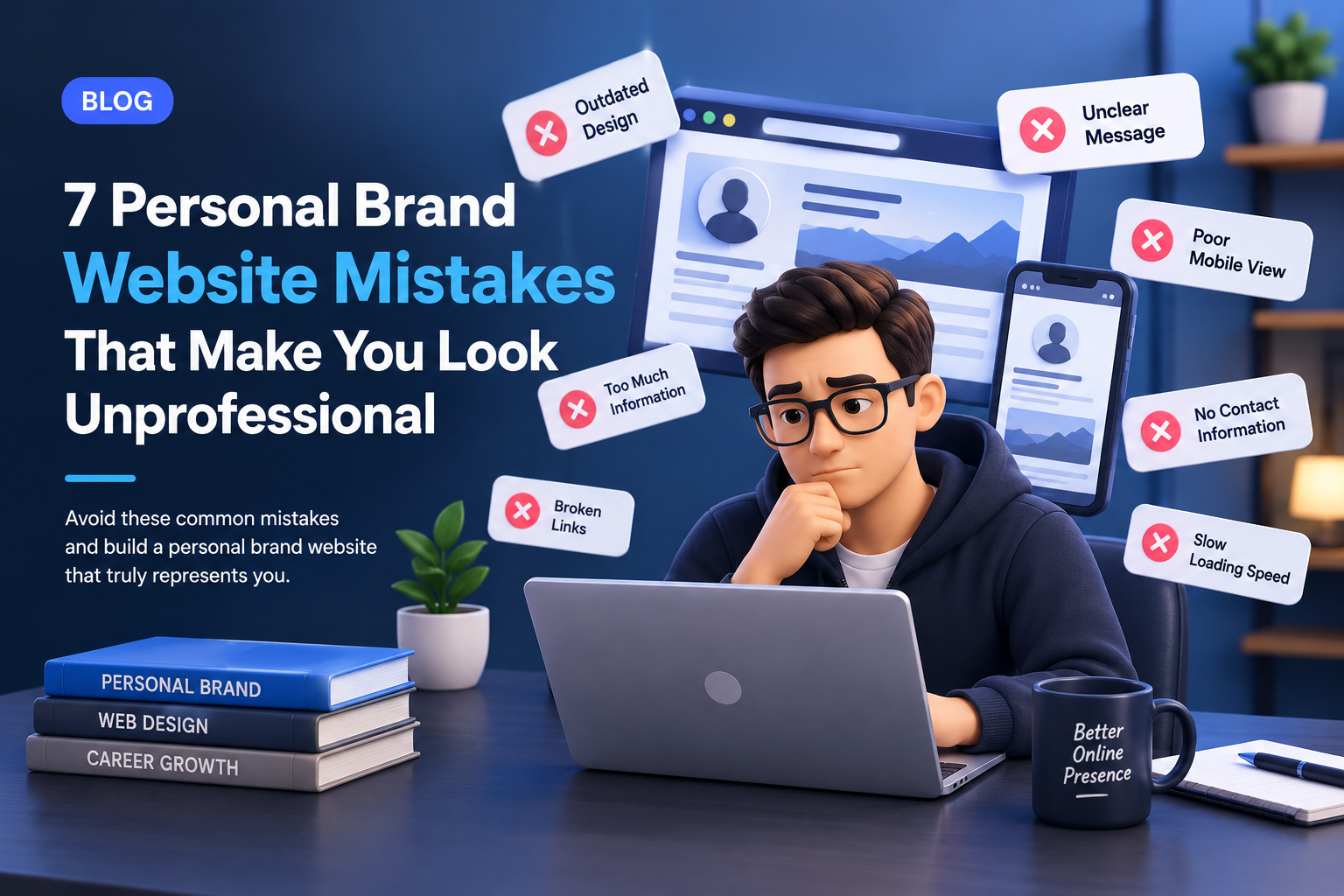 7 Personal Brand Website Mistakes That Make You Look Unprofessional